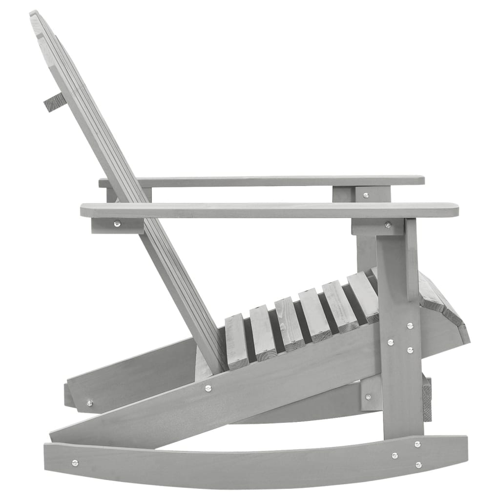 Garden Rocking Chair | Grey | Hardwood | Standard | Durable