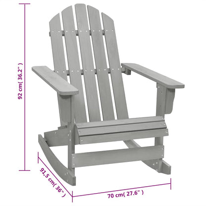 Garden Rocking Chair | Grey | Hardwood | Standard | Durable