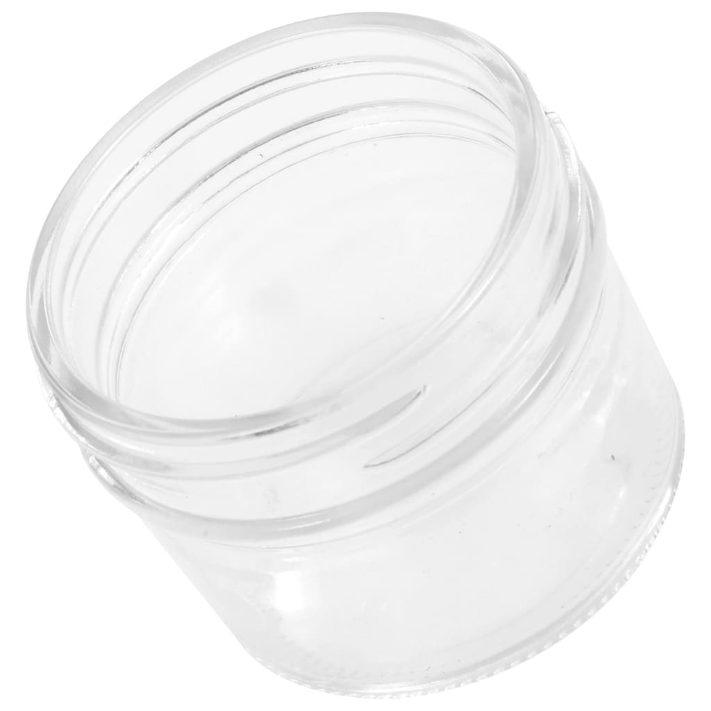 Glass Jam Jars with Silver Lids 96 pcs 110 ml