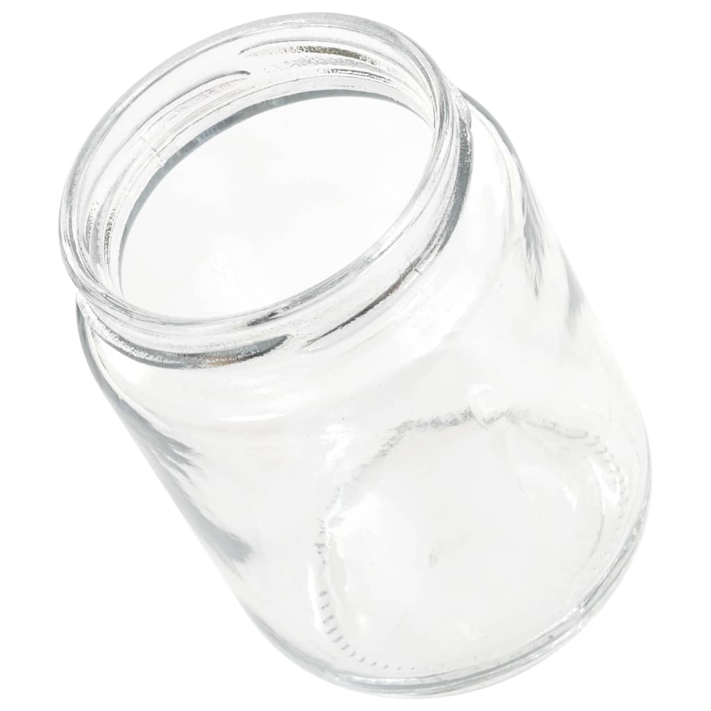 Glass Jam Jars with Red Lid 96 pcs 230 ml