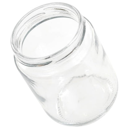 Glass Jam Jars with Red Lid 96 pcs 230 ml