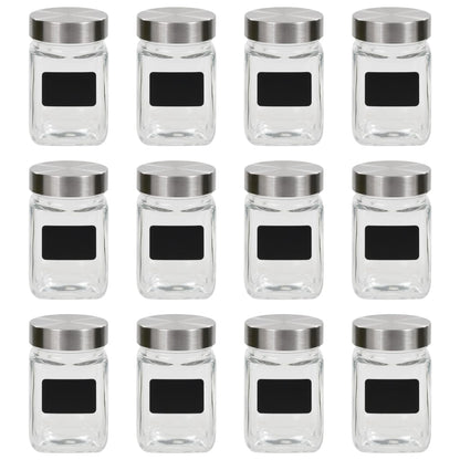 Storage Jars with Sticker 12 pcs 300 ml