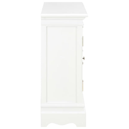 Sideboard White 70x28x70 cm Solid Pine Wood