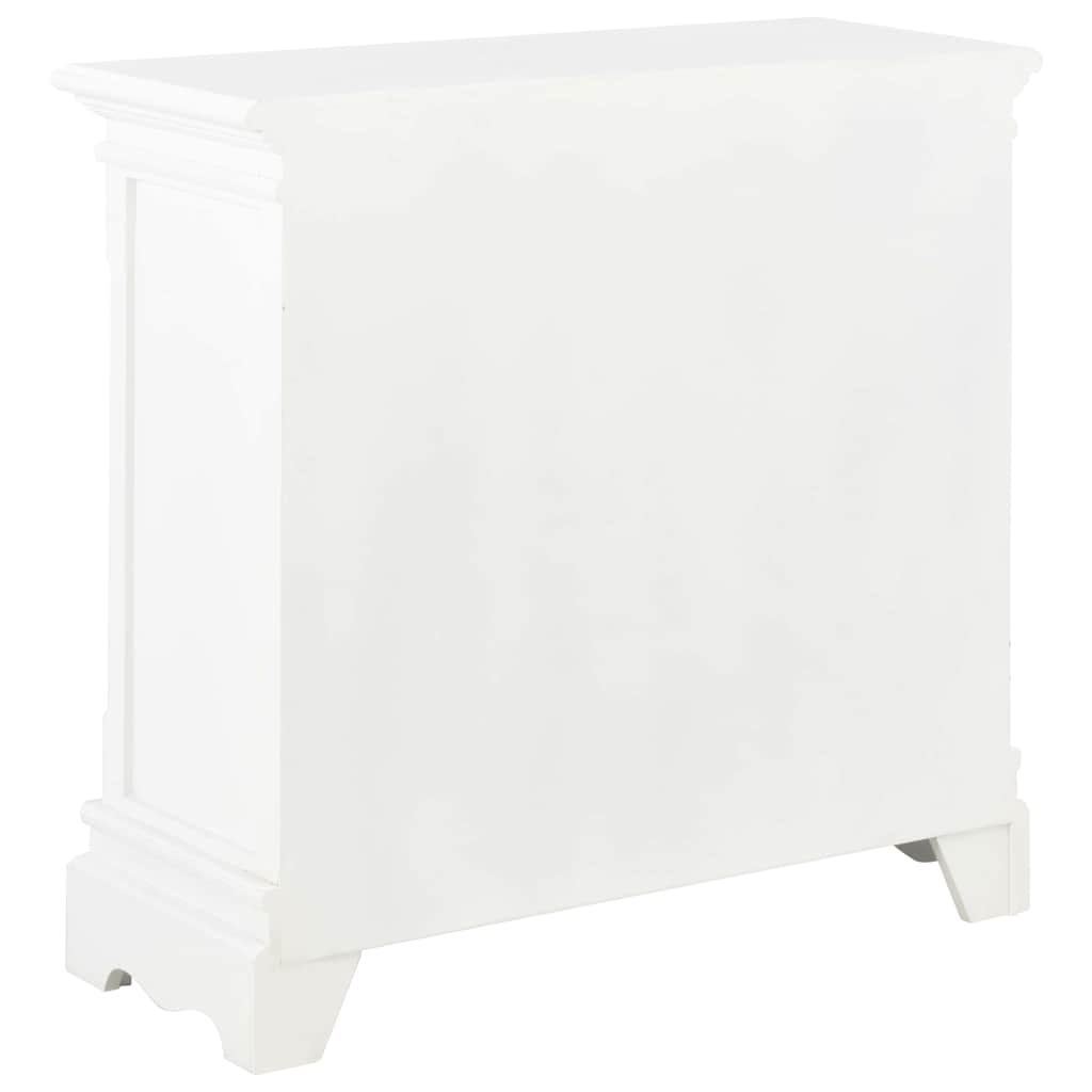 280027 vidaXL Sideboard White 70x28x70 cm Solid Pine Wood
