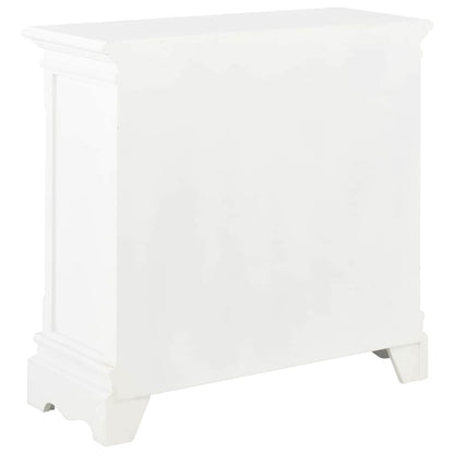 280027 vidaXL Sideboard White 70x28x70 cm Solid Pine Wood