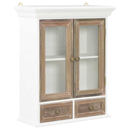 Wall Cabinet White 49x22x59 cm Engineered Wood