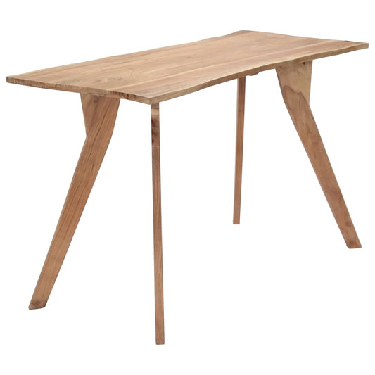 247978 vidaXL Dining Table 120x58x76 cm Solid Acacia Wood