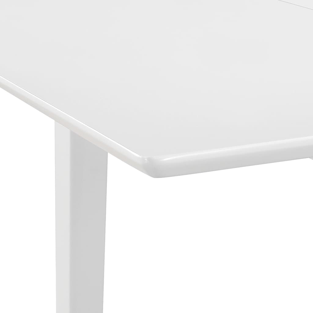 Dining Table | White | Solid rubber wood and MDF | Medium | Extendable