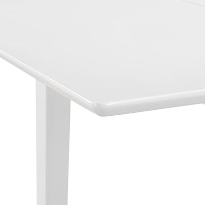 Dining Table | White | Solid rubber wood and MDF | Medium | Extendable