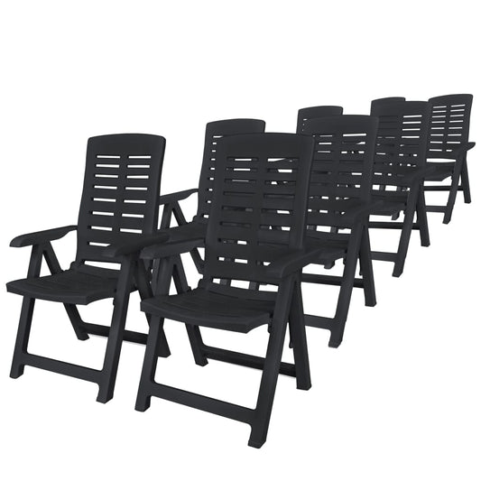 Outdoor Dining Set | Anthracite | Plastic | Foldable | Outdoor Dining Set