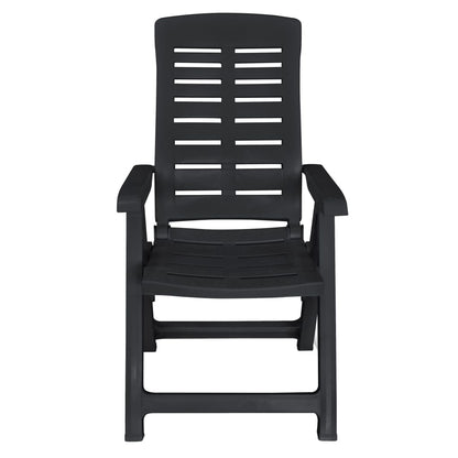 Outdoor Dining Set | Anthracite | Plastic | Foldable | Outdoor Dining Set