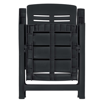 Outdoor Dining Set | Anthracite | Plastic | Foldable | Outdoor Dining Set