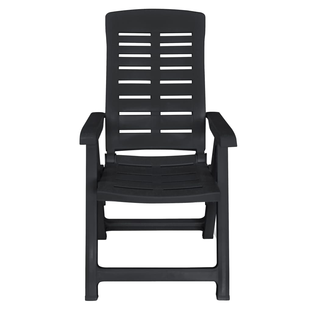 Outdoor Dining Set | Anthracite | Plastic | Foldable | Outdoor Dining Set