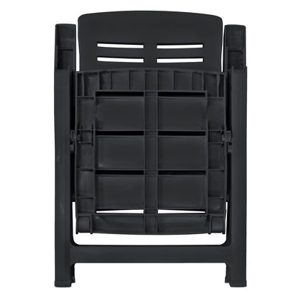 Outdoor Dining Set | Anthracite | Plastic | Foldable | Outdoor Dining Set