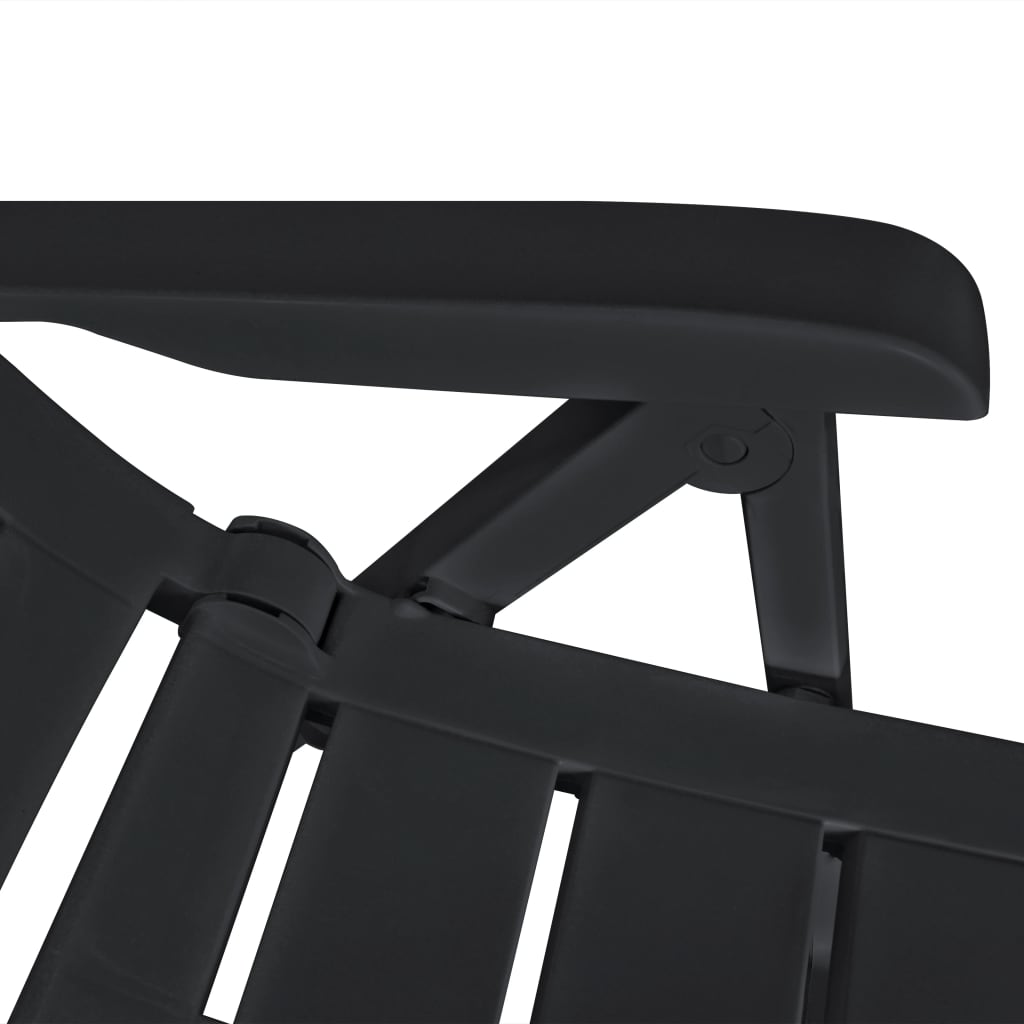 Outdoor Dining Set | Anthracite | Plastic | Foldable | Outdoor Dining Set