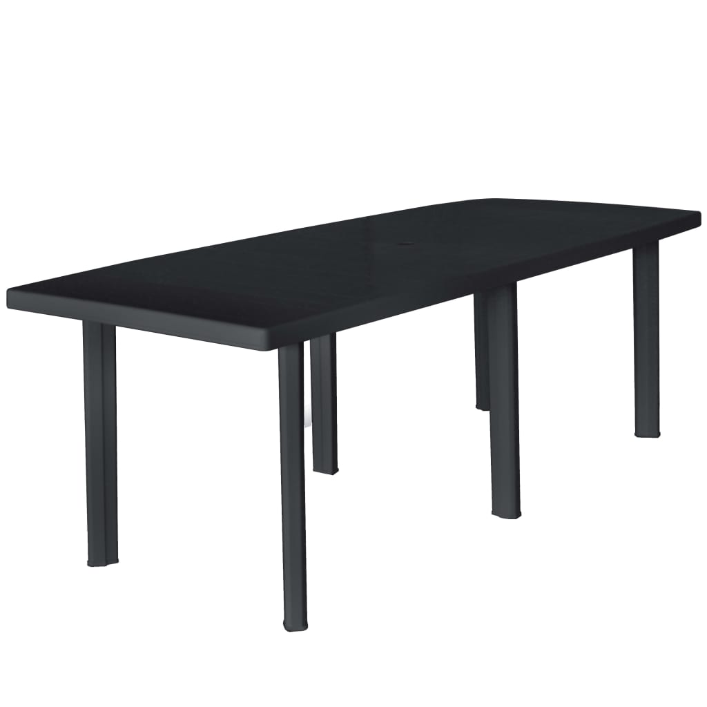 Outdoor Dining Set | Anthracite | Plastic | Foldable | Outdoor Dining Set