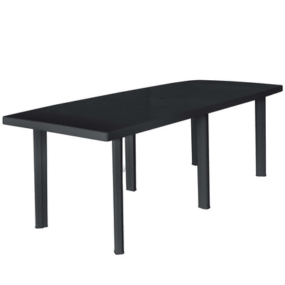 Outdoor Dining Set | Anthracite | Plastic | Foldable | Outdoor Dining Set
