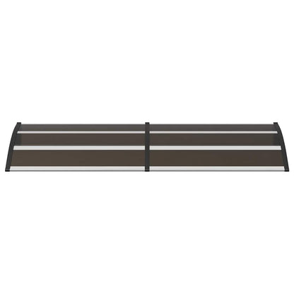 Door Canopy Black 200x75 cm PC