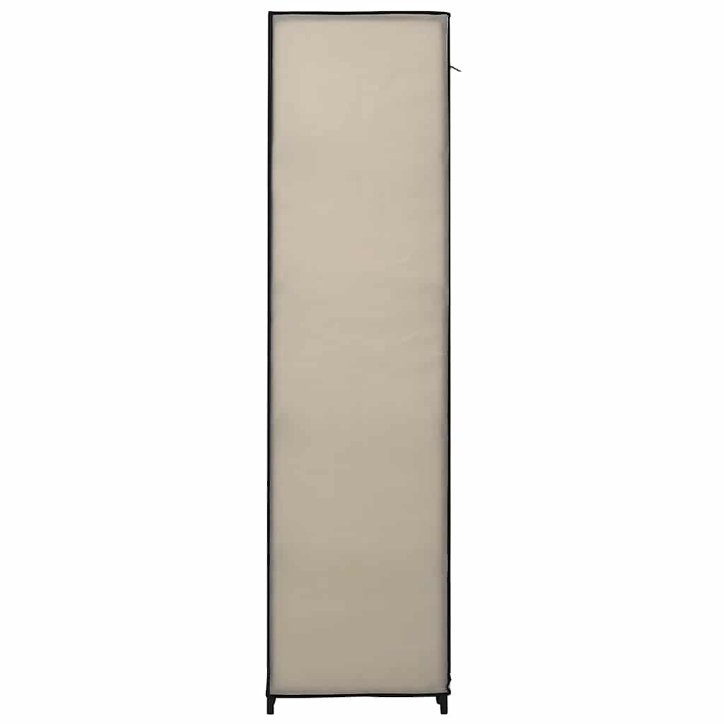 Folding Wardrobe Cream 110x45x175 cm Fabric