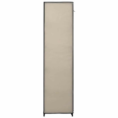Folding Wardrobe Cream 110x45x175 cm Fabric