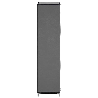 Shoe Cabinet with Cover Grey 58x28x106 cm Fabric