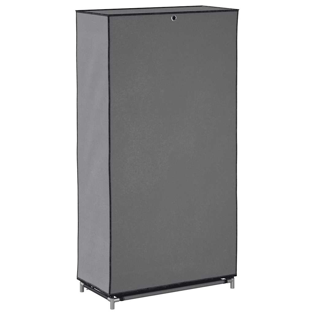 Shoe Cabinet with Cover Grey 58x28x106 cm Fabric
