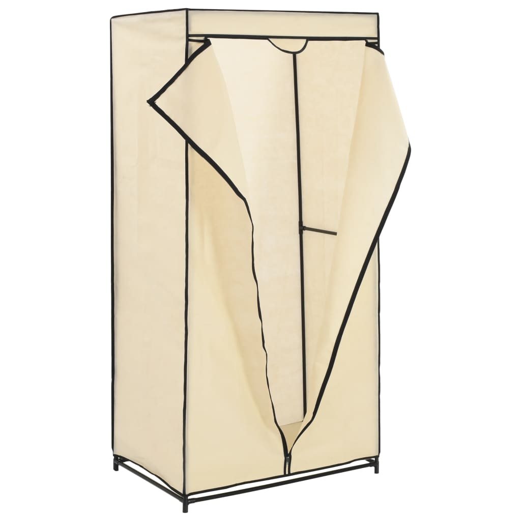 Wardrobe Cream 75x50x160 cm