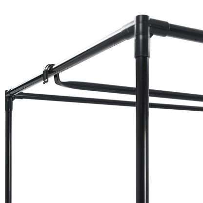 Wardrobes 2 pcs Black 75x50x160 cm
