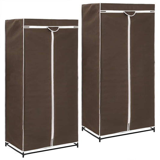 Wardrobe | Brown | Iron frame with fabric cover | Medium | Wardrobe