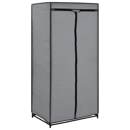Wardrobes 2 pcs Grey 75x50x160 cm