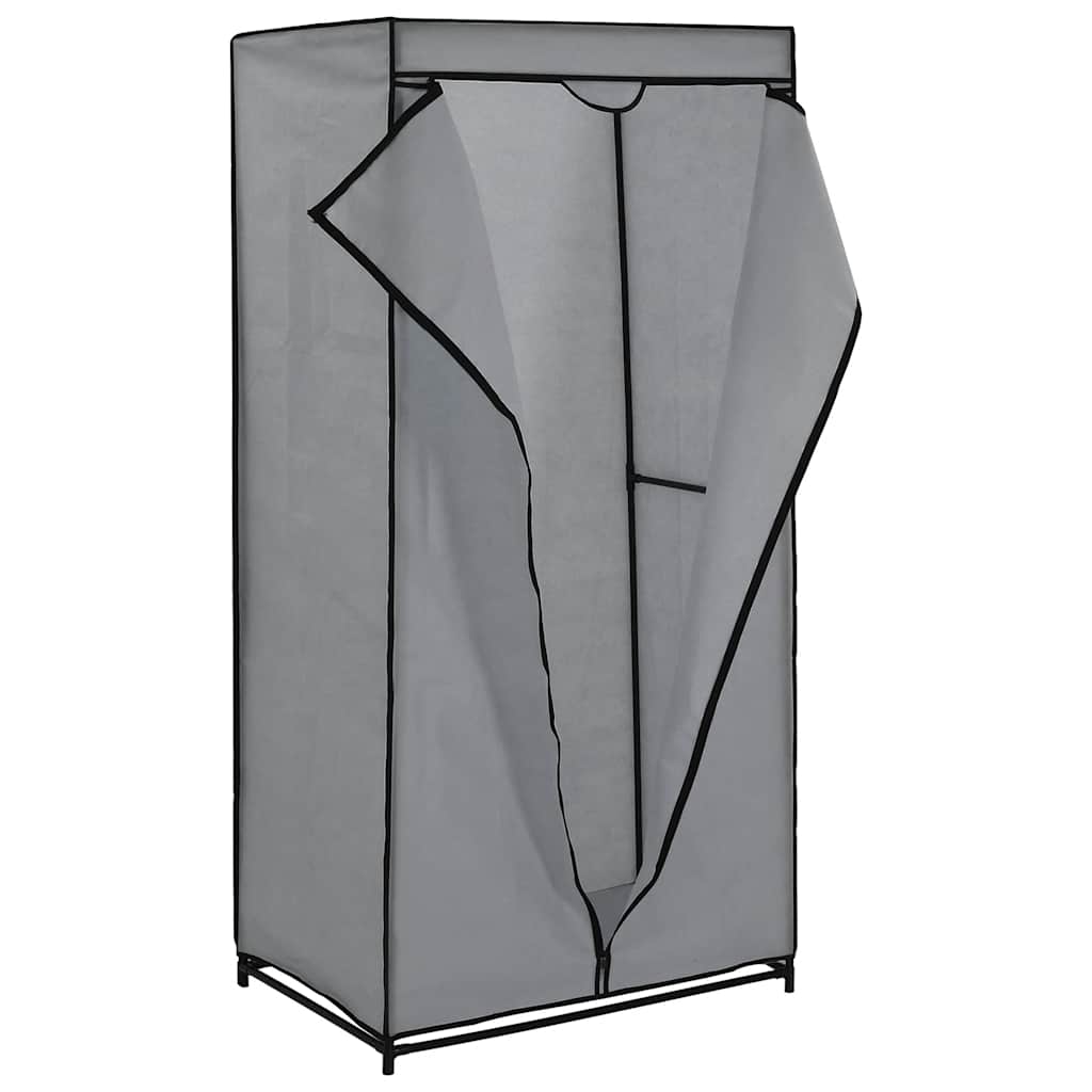 Wardrobes 2 pcs Grey 75x50x160 cm