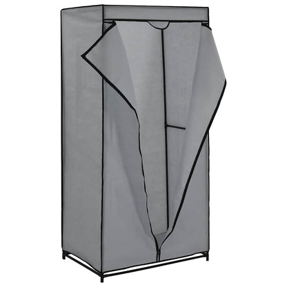 Wardrobes 2 pcs Grey 75x50x160 cm