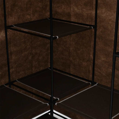 Corner Wardrobe Brown 130x87x169 cm
