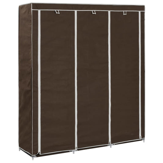 Wardrobe | Brown | Non-woven fabric | 150 x 45 x 175 cm | Collapsible
