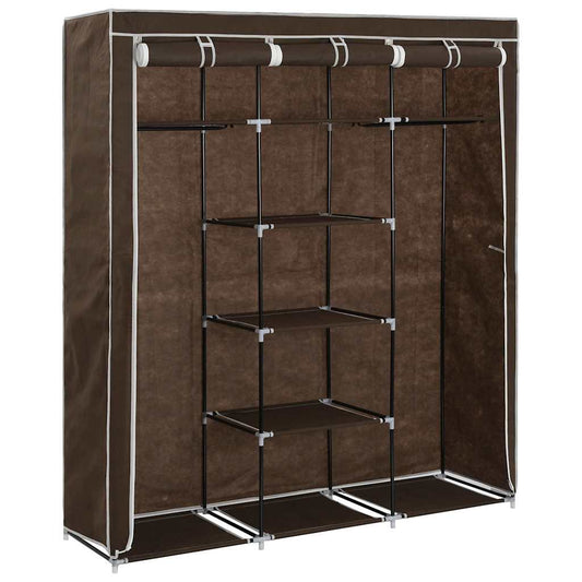 Wardrobe | Brown | Non-woven fabric | 150 x 45 x 175 cm | Collapsible