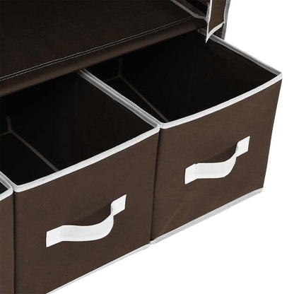 Wardrobe Brown 87x49x159 cm Fabric