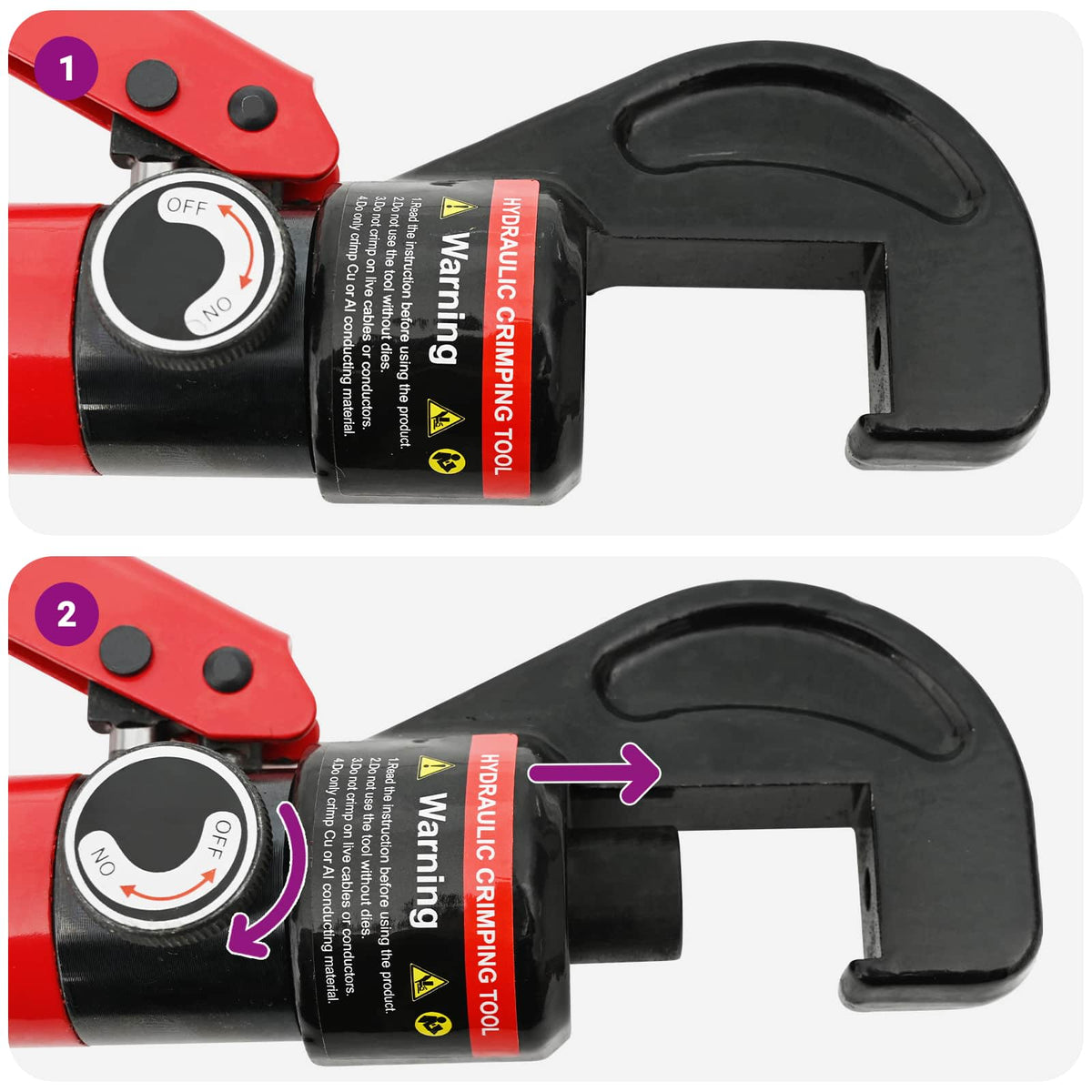 Hydraulic Crimping Pliers 4-6-8-10-16-25-35-70 mm²