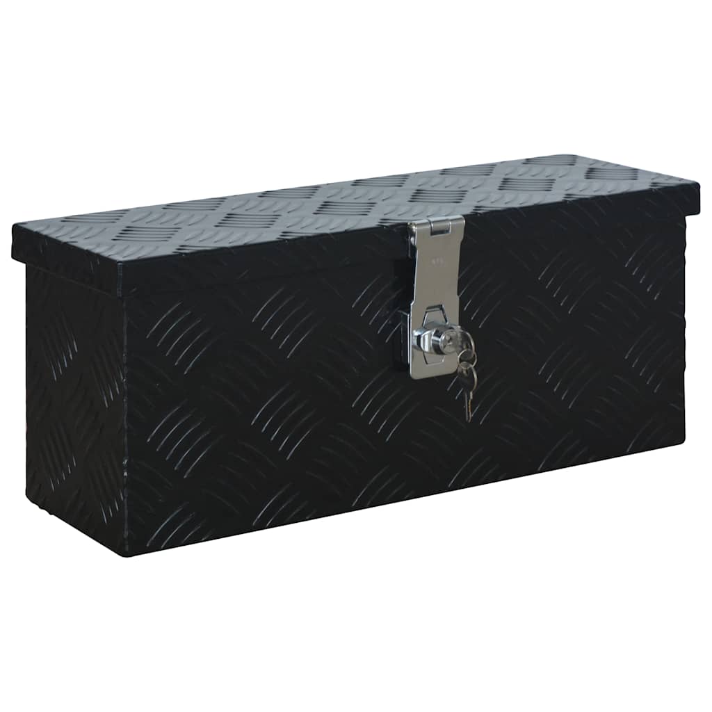 144845 vidaXL Aluminium Box 485x140x200 mm Black