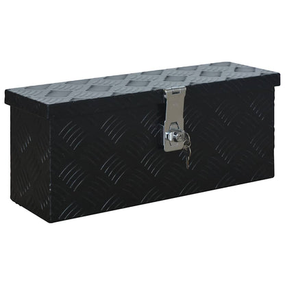 144845 vidaXL Aluminium Box 485x140x200 mm Black