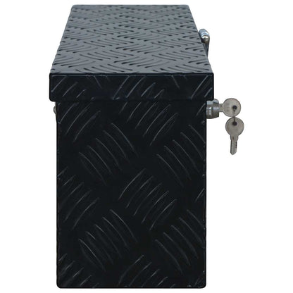 144845 vidaXL Aluminium Box 485x140x200 mm Black