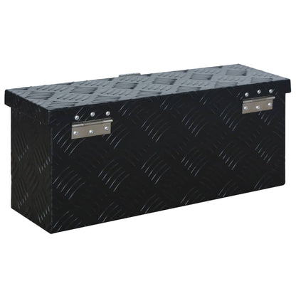 144845 vidaXL Aluminium Box 485x140x200 mm Black