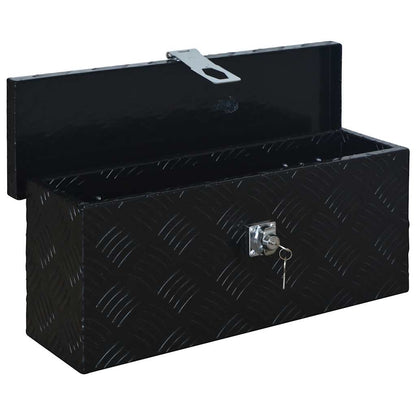 144845 vidaXL Aluminium Box 485x140x200 mm Black