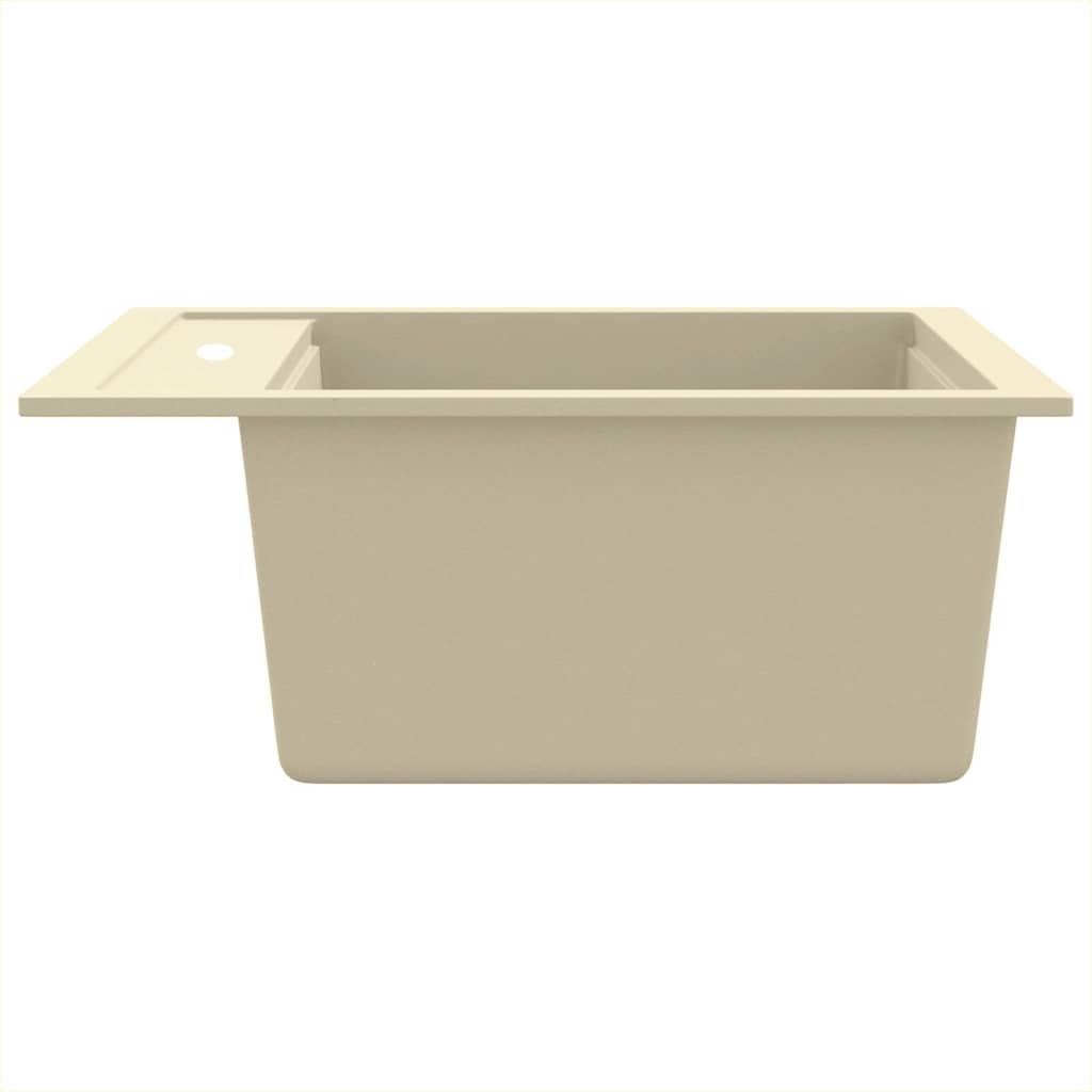 Granite Kitchen Sink Single Basin Beige