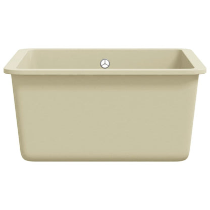 Granite Kitchen Sink Single Basin Beige