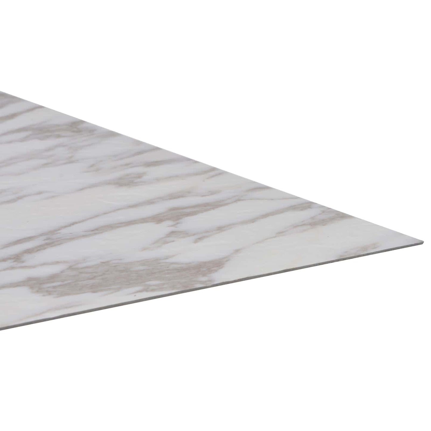 Flooring Planks White Marble 5.11 m² 55 pcs PVC