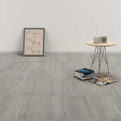 Flooring Planks 5.11 m² 55 pcs PVC Dark Grey Melange