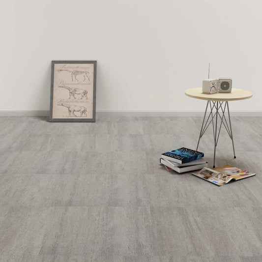 Flooring Planks Dark Grey Melange 5.11 m² 55 pcs PVC