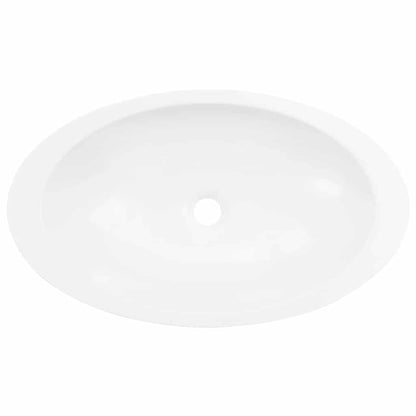 Wash Basin 59.3x35.1x10.7 cm Mineral Cast/Marble Cast White
