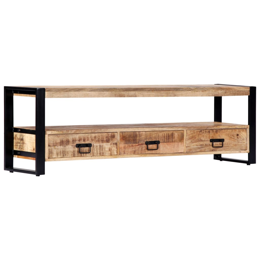 247906 vidaXL TV Cabinet 150x30x45 cm Solid Mango Wood