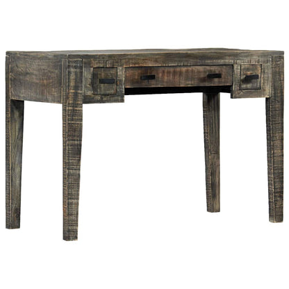 247913 vidaXL Desk Black 110x50x75 cm Solid Mango Wood